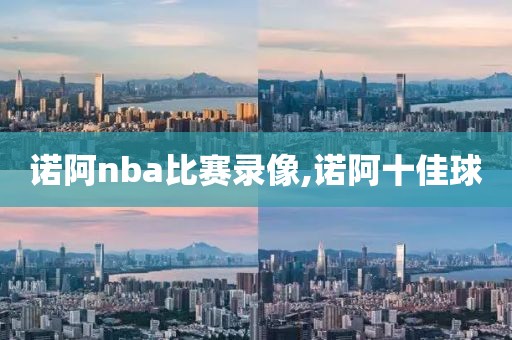 诺阿nba比赛录像,诺阿十佳球