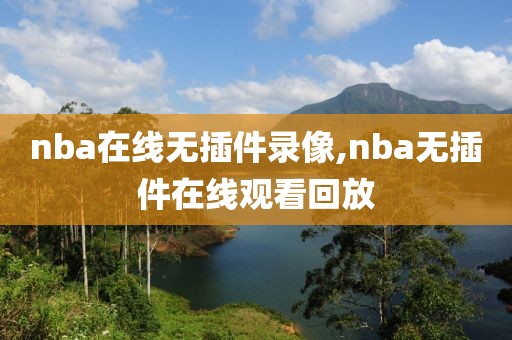nba在线无插件录像,nba无插件在线观看回放